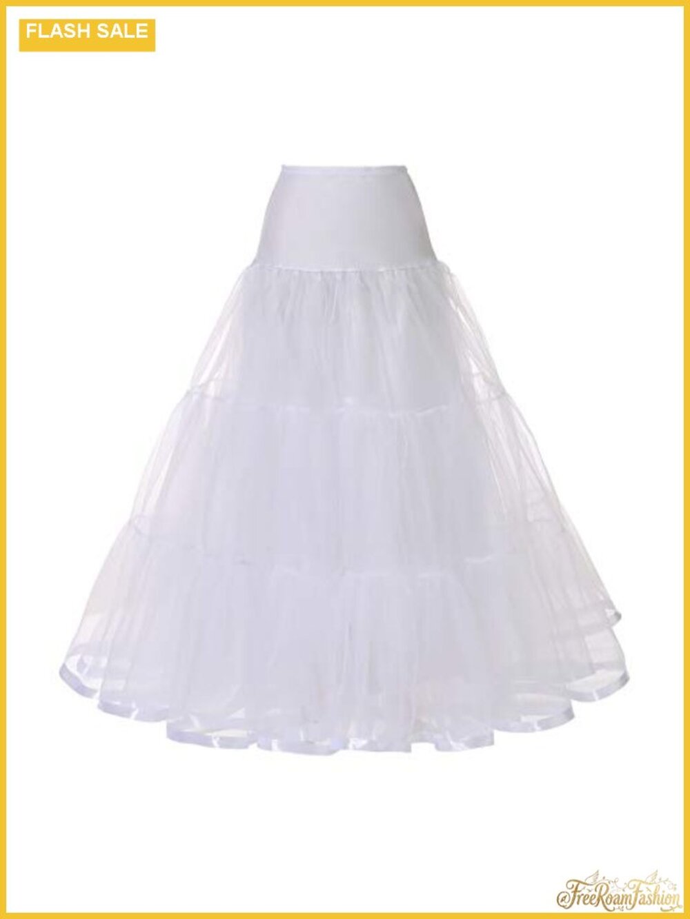 Ankle Length Petticoat Wedding Slip Plus Size S-XL Spandex Voile